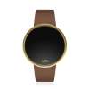 UPWATCH ROUND GOLD&BROWN