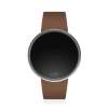 UPWATCH ROUND SILVER&BROWN