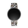 UPWATCH ROUND SILVER&LEOPARD