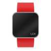 UPWATCH TOUCH SHINY SILVER&RED