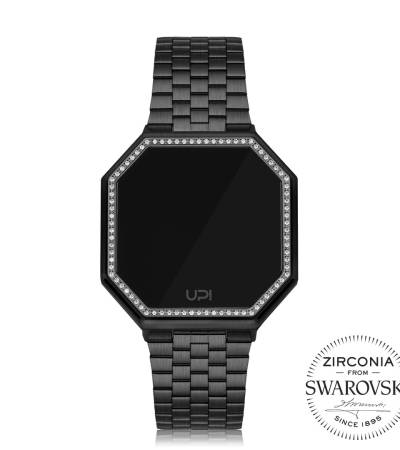 UPWATCH EDGE BIG 42MM SWAN ZIRCONIA BLACK