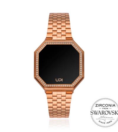 UPWATCH EDGE MINI SWAN MATTE ROSE GOLD +