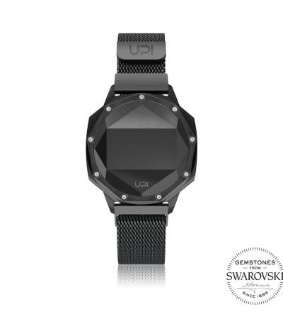UPWATCH ICONIC BLACK SET WITH SWAN TOPAZ LOOP BAND +