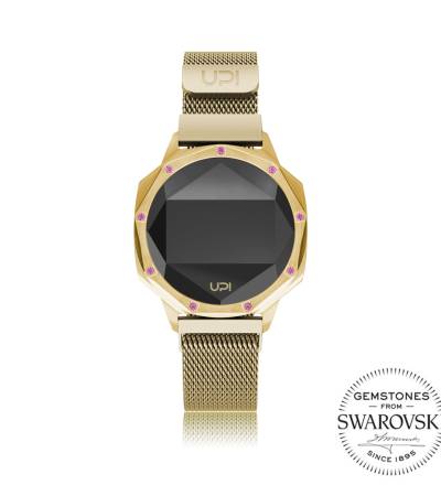 UPWATCH ICONIC GOLD LE SET WITH SWAN TOPAZ LOOP BAND