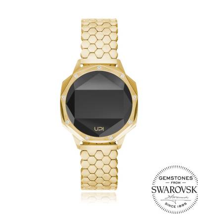 UPWATCH ICONIC GOLD NINE SET WITH SWAN TOPAZ +