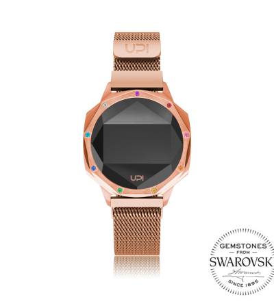 UPWATCH ICONIC ROSE GOLD LE SET WITH SWAN TOPAZ LOOP BAND