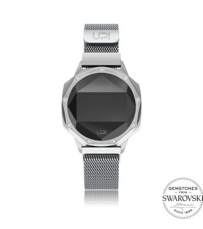 UPWATCH ICONIC SILVER SET WITH SWAN TOPAZ LOOP BAND +