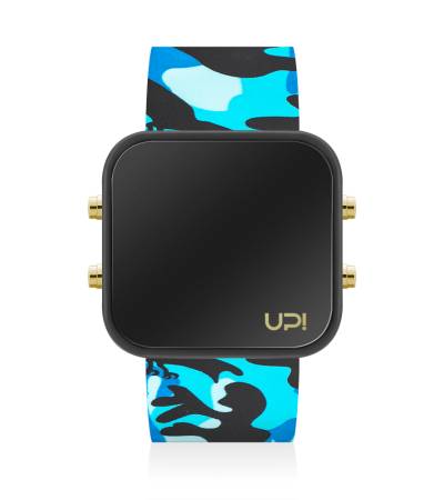 UPWATCH LED GBLACK&BLUE CAMOUFLAGE