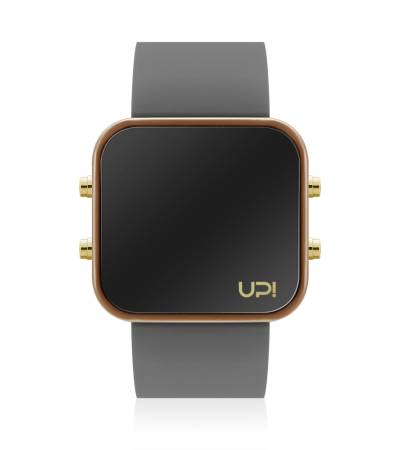 UPWATCH LED GBROWN&GREY