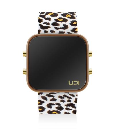 UPWATCH LED GBROWN&LEOPARD