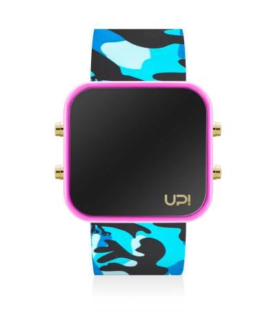 UPWATCH LED GPINK&BLUE CAMOUFLAGE