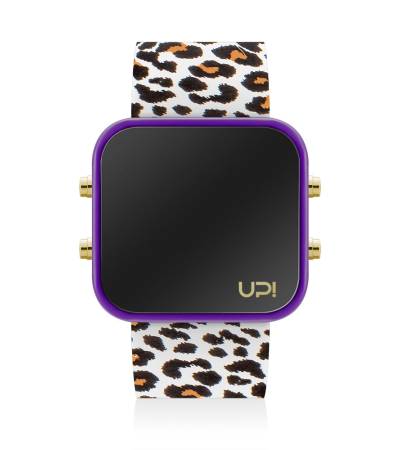 UPWATCH LED GPURPLE&LEOPARD
