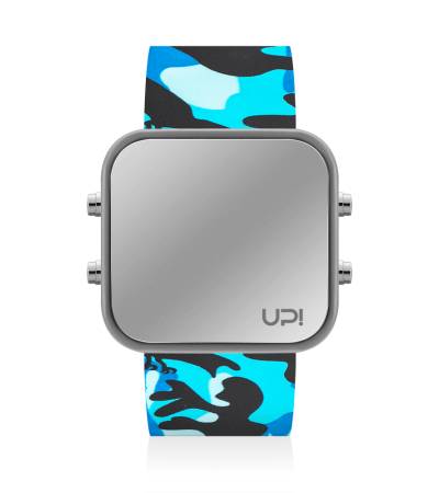 UPWATCH LED GREY&BLUE CAMOUFLAGE