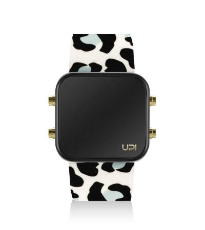 UPWATCH LED MINI GOLD BLACK BLUE LEOPARD