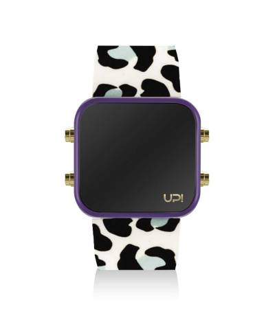UPWATCH LED MINI GOLD PURPLE BLUE LEOPARD