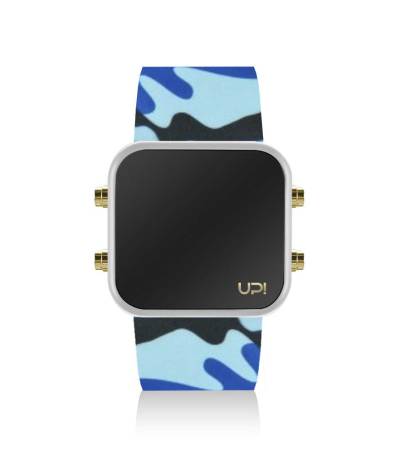 UPWATCH LED MINI GOLD WHITE BLUE CAMOUFLAGE