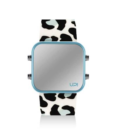 UPWATCH LED MINI TURQUOISE BLUE LEOPARD