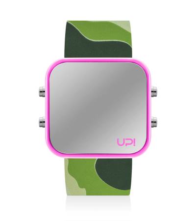 UPWATCH LED PINK&GREEN CAMOUFLAGE