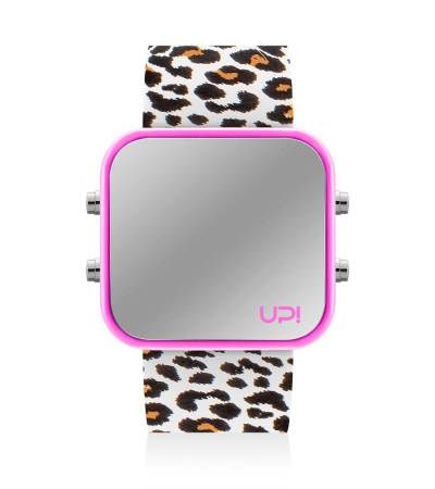 UPWATCH LED PINK&LEOPARD