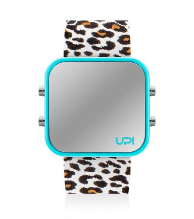 UPWATCH LED TURQUOISE&LEOPARD
