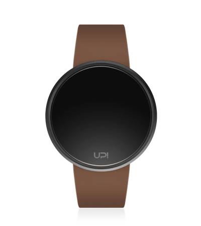 UPWATCH ROUND BLACK&BROWN