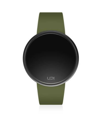 UPWATCH ROUND BLACK&GREEN