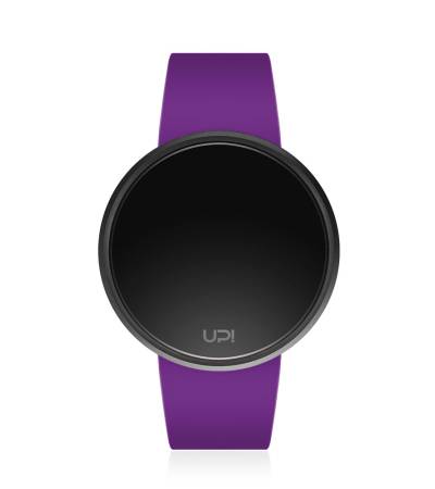UPWATCH ROUND BLACK&PURPLE