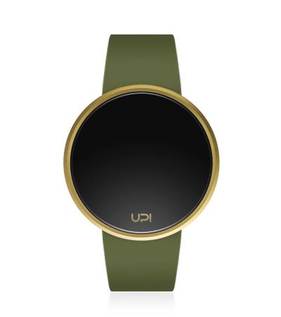 UPWATCH ROUND GOLD&GREEN
