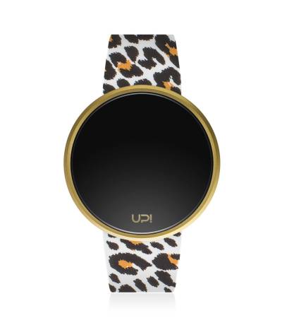 UPWATCH ROUND GOLD&LEOPARD