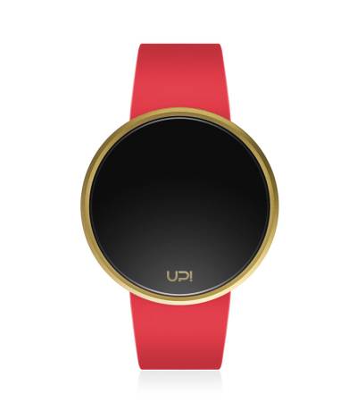 UPWATCH ROUND GOLD&RED