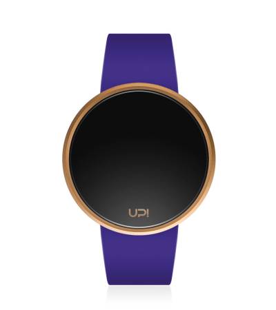 UPWATCH ROUND ROSE&BLUE