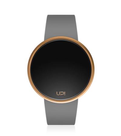 UPWATCH ROUND ROSE&GREY