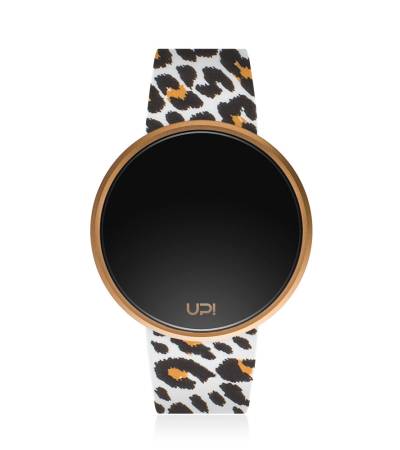 UPWATCH ROUND ROSE&LEOPARD