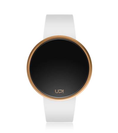 UPWATCH ROUND ROSE&WHITE