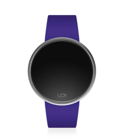 UPWATCH ROUND SILVER&BLUE