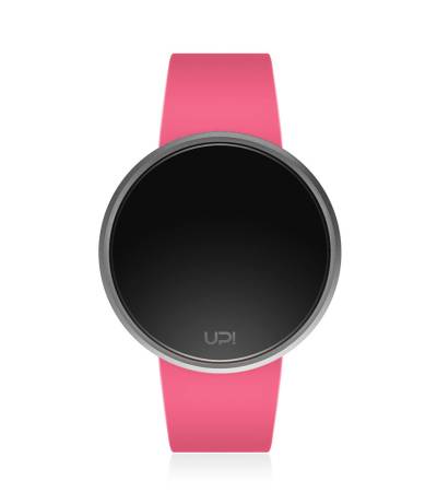 UPWATCH ROUND SILVER&PINK