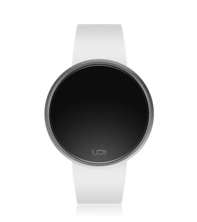 UPWATCH ROUND SILVER&WHITE