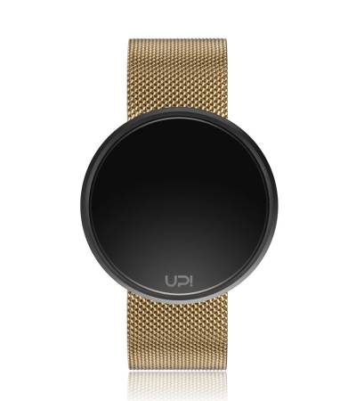 UPWATCH ROUND STEEL BLACK&GOLD TWO TONE