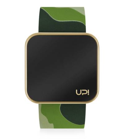 UPWATCH TOUCH MATTE  GOLD&GREEN CAMOUFLAGE +