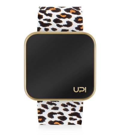 UPWATCH TOUCH MATTE GOLD&LEOPARD +