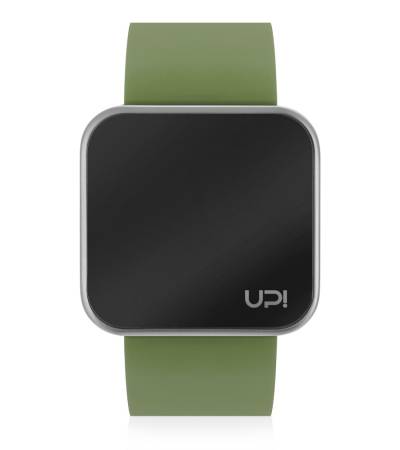 UPWATCH TOUCH MATTE SILVER&GREEN