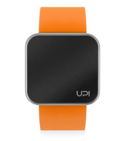 UPWATCH TOUCH MATTE SILVER&ORANGE