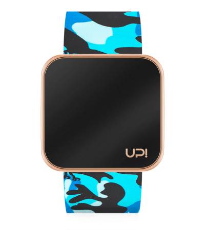 UPWATCH TOUCH SHINY ROSE&BLUE CAMOUFLAGE +