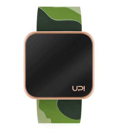 UPWATCH TOUCH SHINY ROSE&GREEN CAMOUFLAGE +