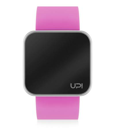 UPWATCH TOUCH SHINY SILVER&PINK