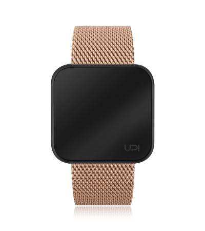 UPWATCH TOUCH SLIM STEEL BLACK&ROSE