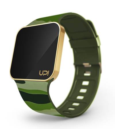 UPWATCH UPGRADE MATTE GOLD&GREEN CAMOUFLAGE +