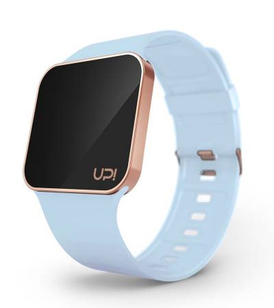 UPWATCH UPGRADE MATTE ROSE GOLD&BABY BLUE +