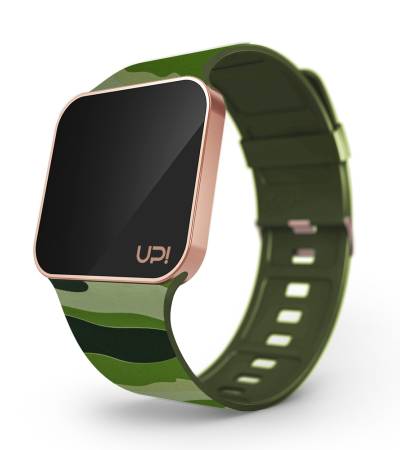 UPWATCH UPGRADE MATTE ROSE GOLD&GREEN CAMOUFLAGE +