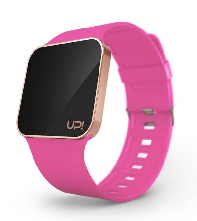 UPWATCH UPGRADE MATTE ROSE GOLD&NPINK +